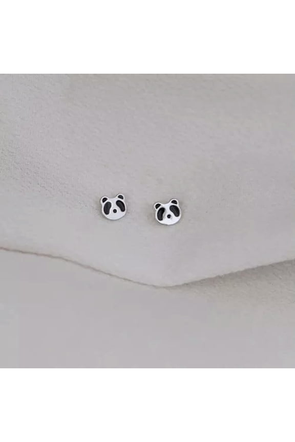 1Pair Classic Panda Studs Earring Fashion Small Animal Modeling Cartilage Stud-A1