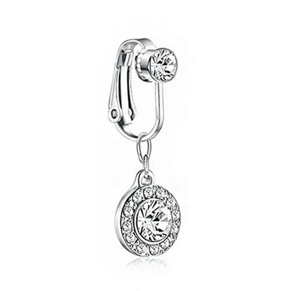 MATROOY 1Pc Fake Belly Button Ring Fashion Non Piercing Earring Clip Jewelry Accessories-1