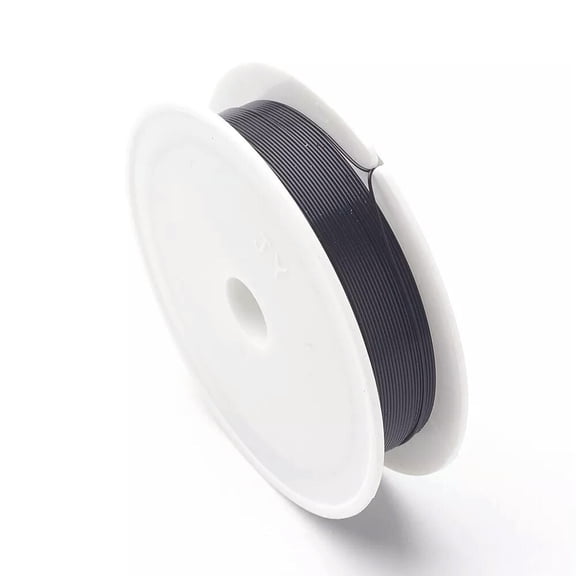 MATROOY 1Roll 0.5mm Iron Wire Black 7m/roll Steel Wire Cable Solder Jewelry DIY Finding