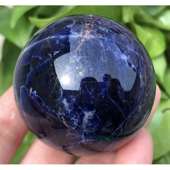 MATROOY 1pc Natural Sodalite Ball Quartz Crystal Sphere Reiki Gem Mineral Healing 50mm+