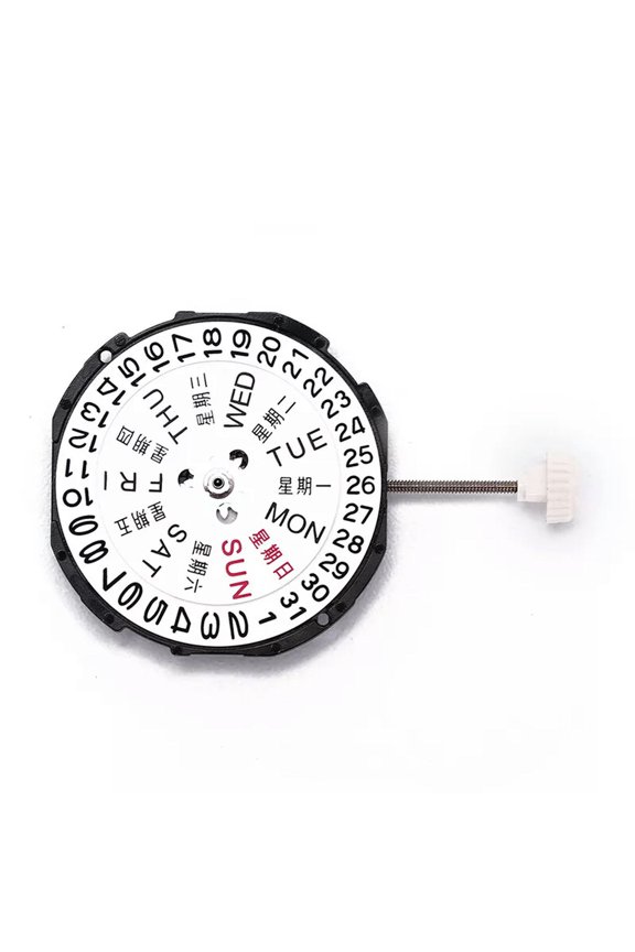 1pc Quartz Round Watch Hand Winding Movement Date Display Watch Repair Tool