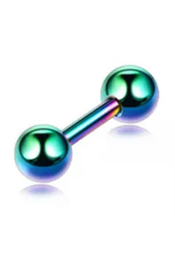 1pcs Surgical Steel Balls Ear Stud Earrings Screw Ball Back Piercing Stud-multicolor 1.2*6*3