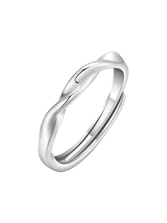2.8mm Mobius Ring for Men Women, Simple Twisted Metal Copper Finger Band