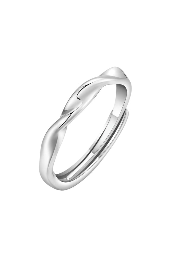 2.8mm Mobius Ring for Men Women, Simple Twisted Metal Copper Finger Band