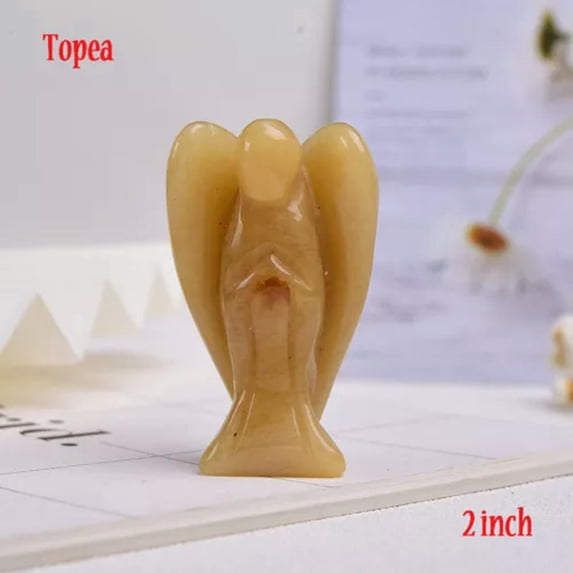 MATROOY 2" Natural Quartz Crystal Angel Stones Healing Reiki Gemstone Mineral Specimens-Topea