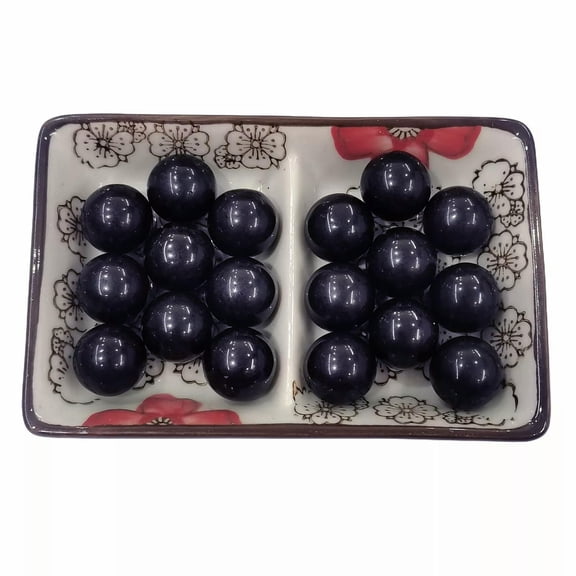 MATROOY 20PCS Natural Obsidian Stone Gemstones Harmony Round Ball Healing Sphere 16mm