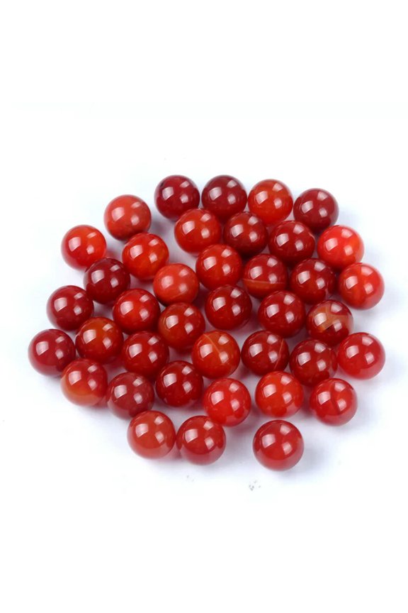 20PCS Natural Red Agate Gemstones Harmony Round Ball Healing Sphere 14mm