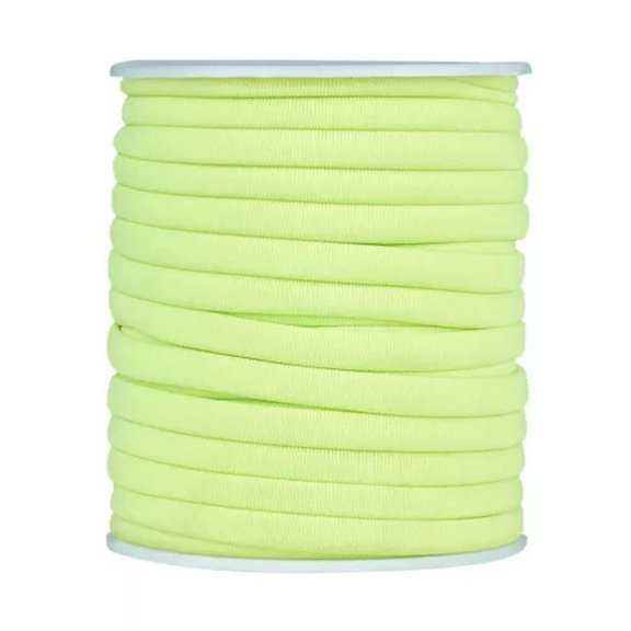 MATROOY 20m/roll Soft Elastic Spandex Nylon Thread 5mm Beading String DIY Craft Sewing-LawnGreen