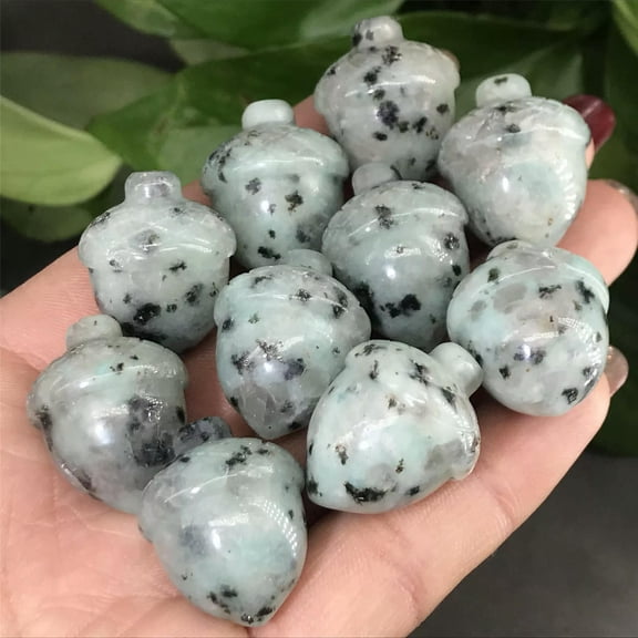 MATROOY 20pcs Natural Pinecone Sesame stone quartz Sculpture Reiki Treatment 25mm