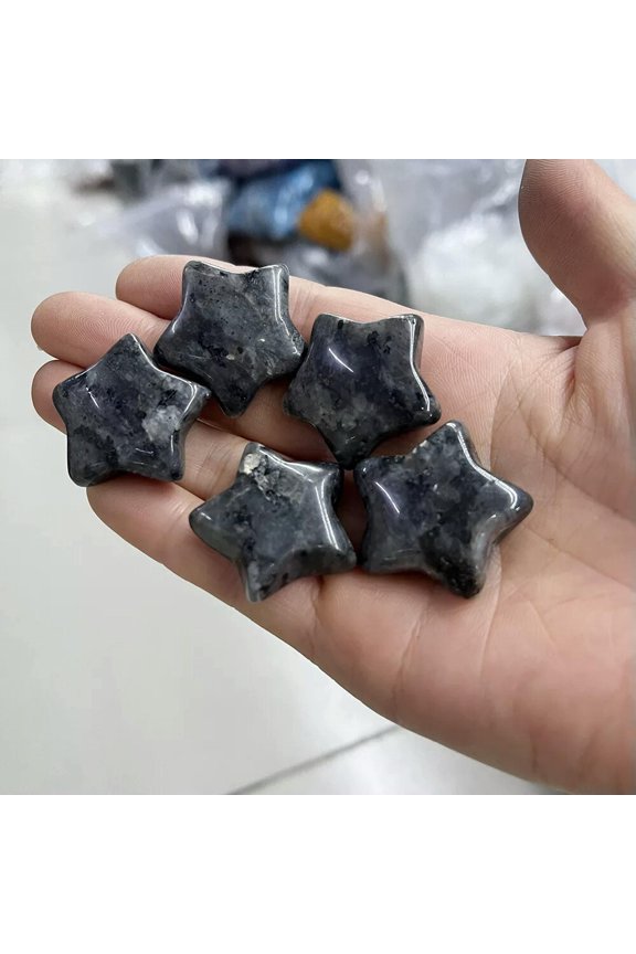 20pcs Natural ShimmerStone Stone Quartz Healing Star Gemstone Home Decor 25x6mm