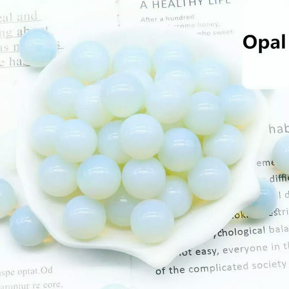 MATROOY 20pcs Opal Stone Round Ball Crystal Sphere Rock 16mm Reiki Chakra Wholesale
