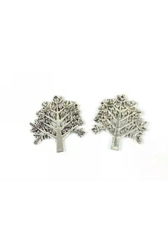 20pcs Tibetan Silver Metal Tree Charm For Jewelry Making
