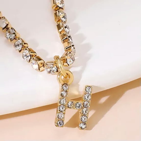 MATROOY 26 Letters Fashion Gold Plated Zircon Anklet Foot Beach Ankle Bracelet Women New-H