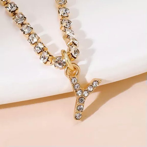MATROOY 26 Letters Fashion Gold Plated Zircon Anklet Foot Beach Ankle Bracelet Women New-Y