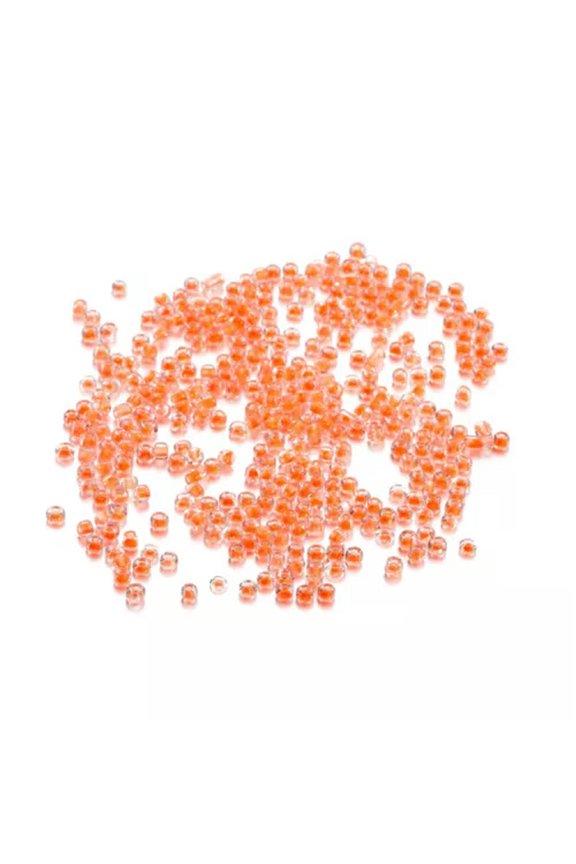 2mm 3mm 4mm Plastic Beads Colorful Candy Color Rice Bead Bracelet Accessorie DIY-Dark Orange-3mm / 800pcs