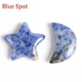 thumbnail image 1 of MATROOY 2pcs Natural Crystal Moon Star Carved Quartz Stone Reiki Healing Gift-Blue Spot, 1 of 9