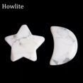 thumbnail image 1 of MATROOY 2pcs Natural Crystal Moon Star Carved Quartz Stone Reiki Healing Gift-Howlite, 1 of 9