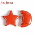 thumbnail image 1 of MATROOY 2pcs Natural Crystal Moon Star Carved Quartz Stone Reiki Healing Gift-Red Jasper, 1 of 9