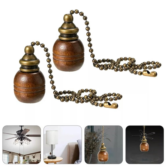 MATROOY 2pcs Pull cord light bathroom Ceiling Fan Light Chain Ceiling Fan Pulls
