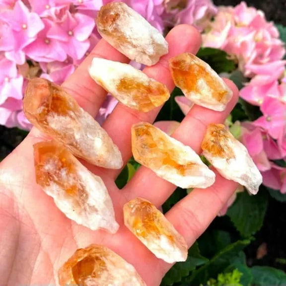 MATROOY 3-4cm Raw Money Citrine Stone Rough Mineral Rocks Healing Energy Crystal Quartz-2