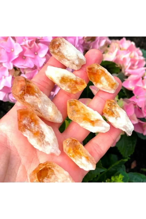 3-4cm Raw Money Citrine Stone Rough Mineral Rocks Healing Energy Crystal Quartz-2