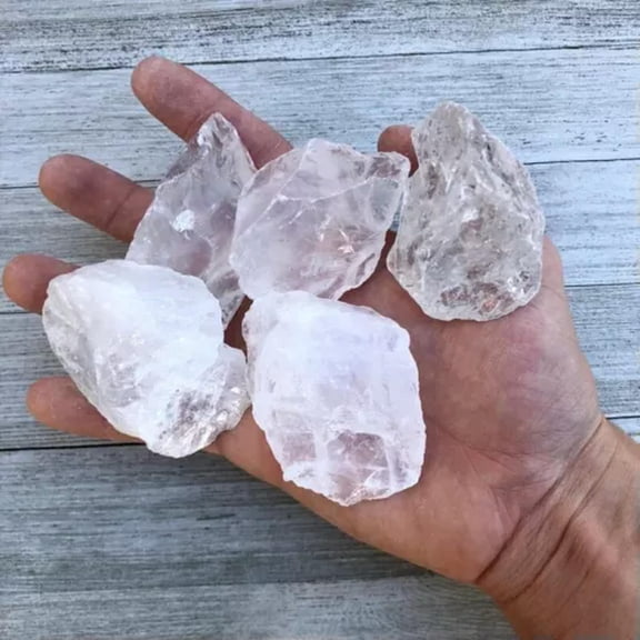 MATROOY 3-5cm Clear Quartz Raw Rough Stone Chunks Healing Reiki Energy Crystal Specimens-3