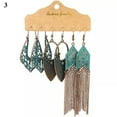 thumbnail image 1 of MATROOY 3 Pairs Retro Boho Tassel Earrings Set Ethnic Tribal Drop Dangle Women Jewelry-3, 1 of 9