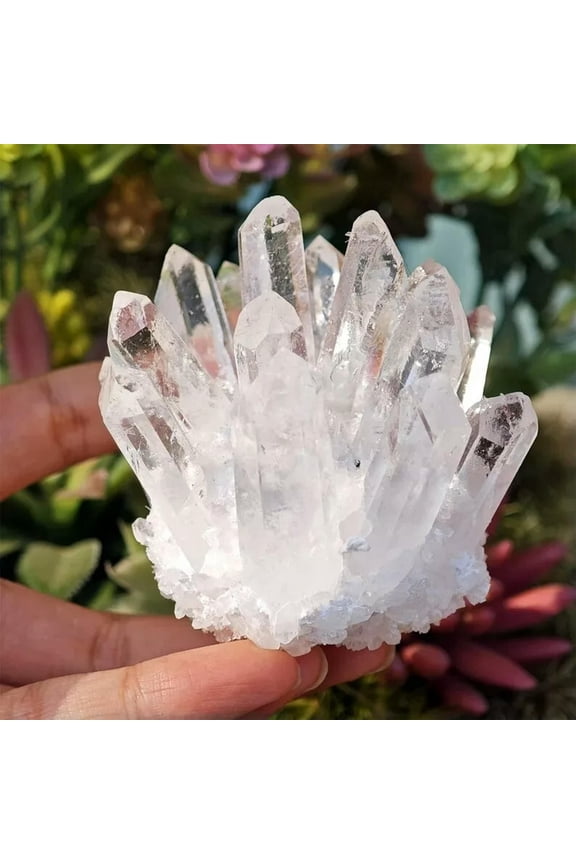 300G+ New Find Large Clear White Quartz Crystal Healing Cluster Mineral Rocks