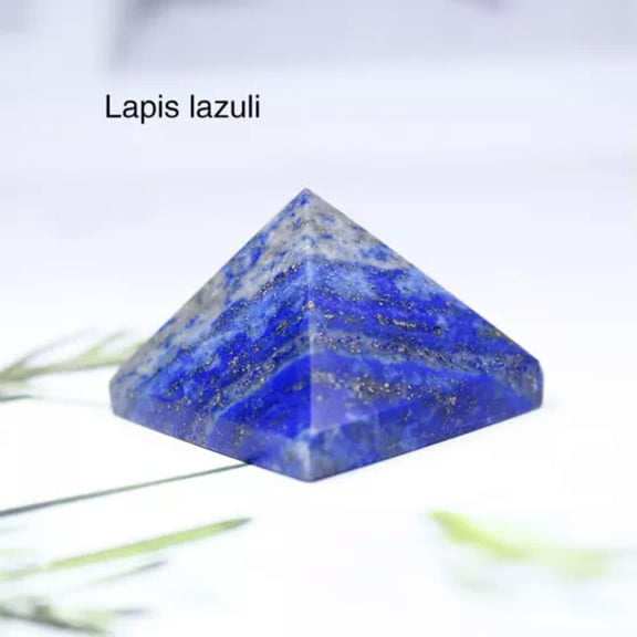 MATROOY 3CM Natural Stone Crystal Pyramid Reiki Enery Healing Gemstone Quartz Chakra-Lapis Lazuli