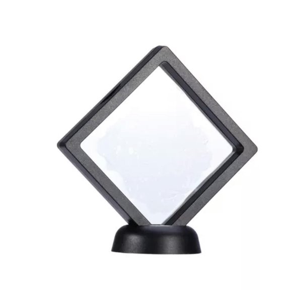 MATROOY 3D Floating Frame Shadow Box Display Holders Coin Box Jewelry Display Show Case-Black/9*9cm