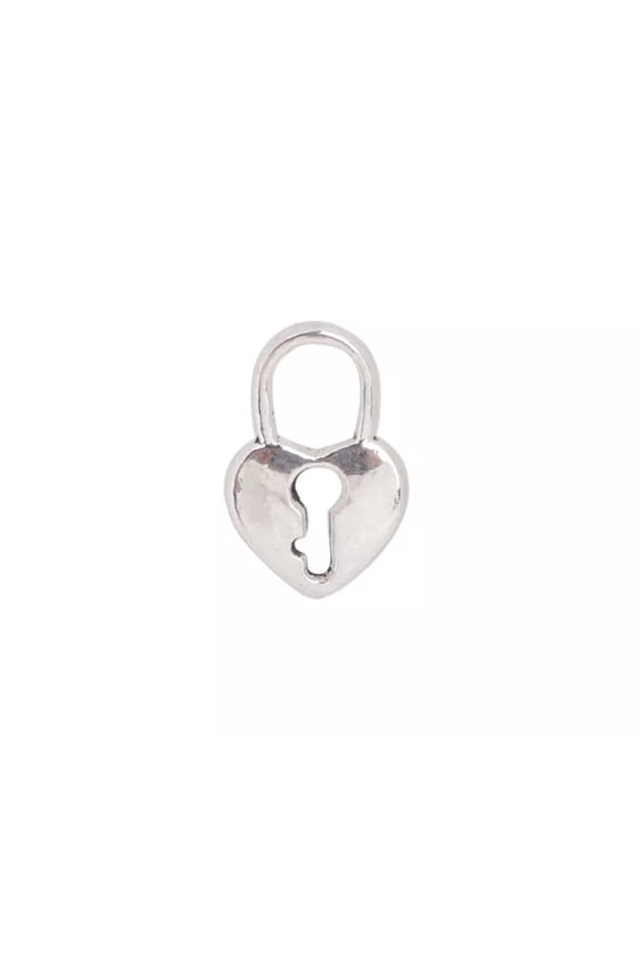 40PCS Antiqued Silver Key Lock Charm Pendants