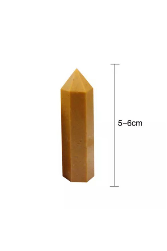 5-9cm Natural Yellow Aventurine Quartz Crystal Wand Point Healing Stone-5-6cm
