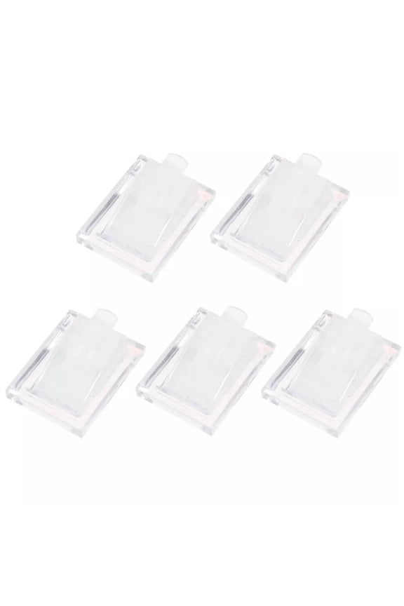 5 Pcs Acrylic Ring Transparent White Display Stand Small Partition Jewelry