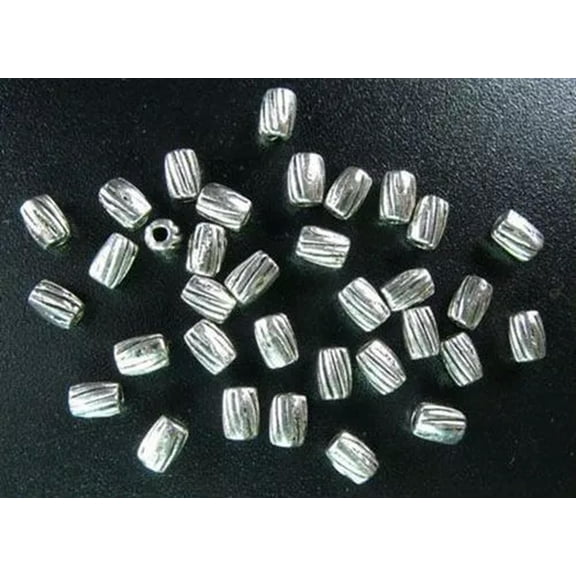 MATROOY 500pcs Tibetan Silver Screw Barrel Spacer Beads R405