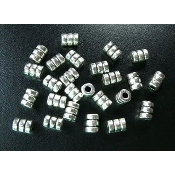 MATROOY 500pcs Tibetan Silver Screw Barrel Spacer Beads R987