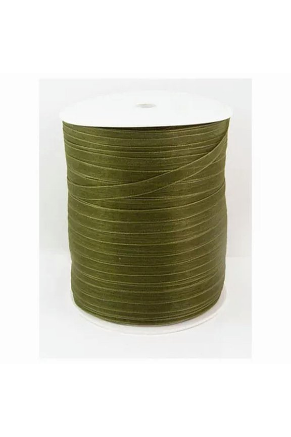 500yards/Roll Sheer Organza Ribbon 6mm for Festive Decoration DIY Crafts-Olive