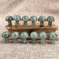 thumbnail image 1 of MATROOY 50pcs Labrador stone Natural Quartz Mushroom Crystal Massage Healing 15mm+, 1 of 2