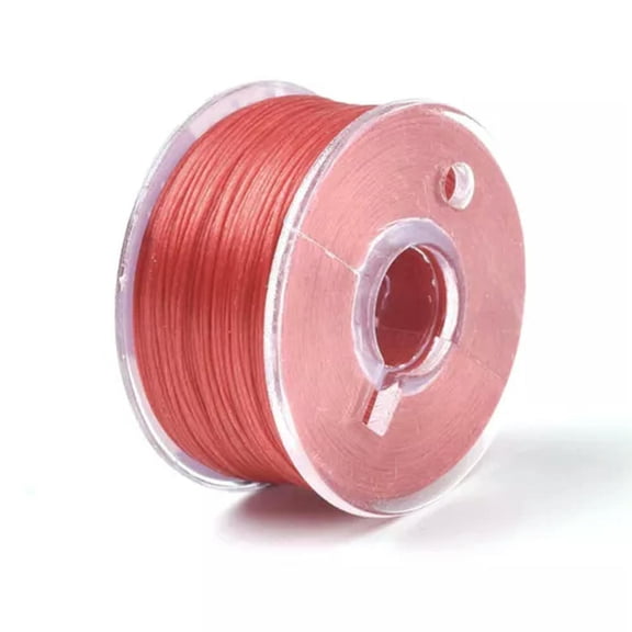MATROOY 50yards/roll Coated Polyester Threads 0.1mm For Jewelry Making Beading Crafting-Red
