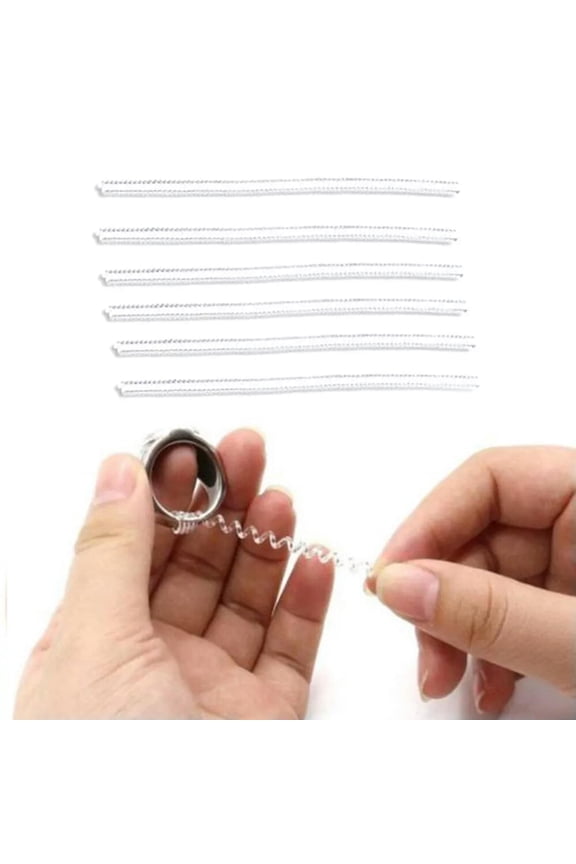 6 Pcs adjuster ring sizers adjuster invisible ring adjuster Transparent