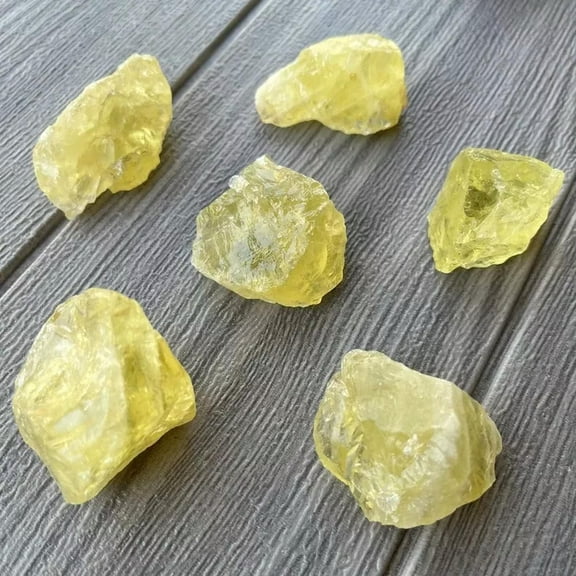 MATROOY 6 pieces Lot Raw Rough Citrine Stone Chunk Healing Energy Crystal Mineral Rocks