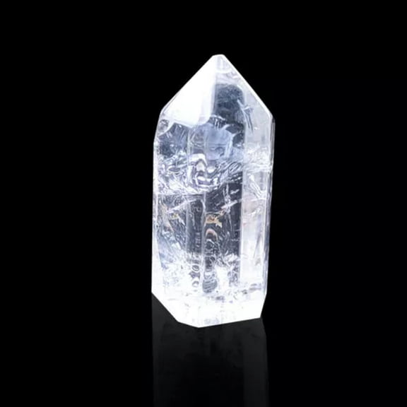 MATROOY 7 Chakra Gemstone Crystal Tumbled Single Point Obelisk Set Reiki Healing-Clear Quartz