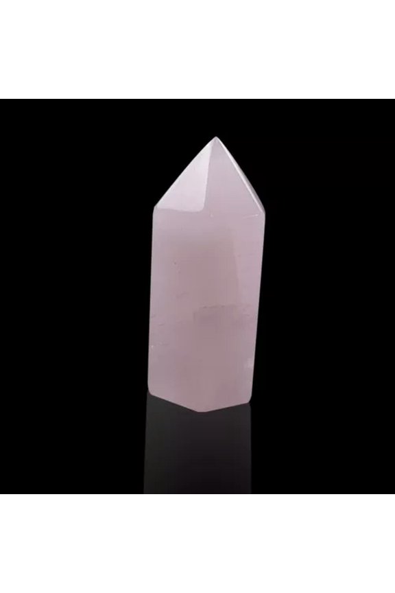 7 Chakra Gemstone Crystal Tumbled Single Point Obelisk Set Reiki Healing-Rose Quartz