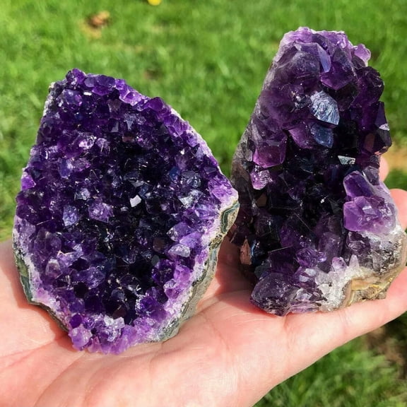 MATROOY 80-100g Raw Amethyst Crystal Quartz Cluster Specimens Healing Reiki Ornaments