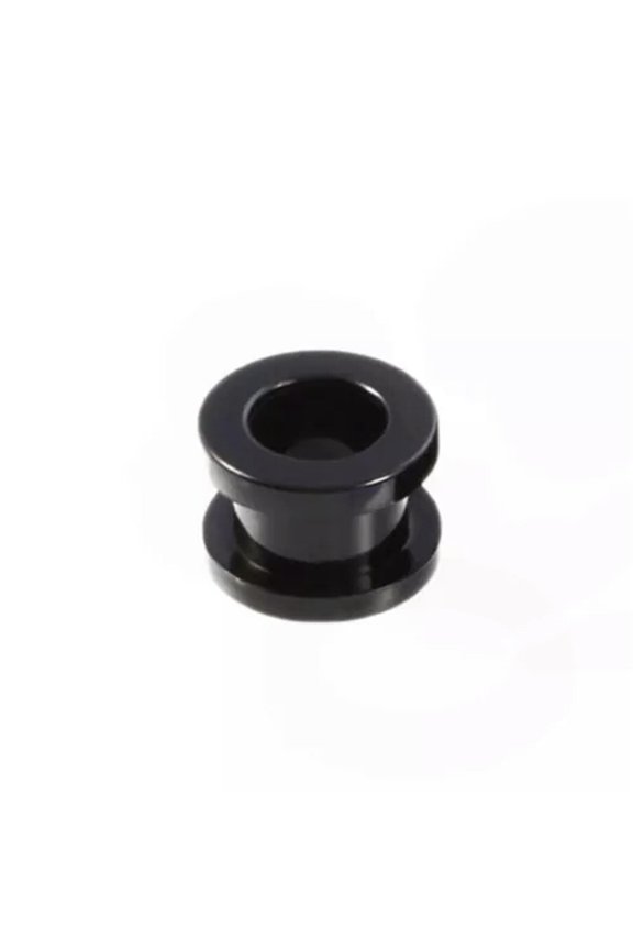 Acrylic Screw Flesh Tunnel Ear Plug Taper Earring Stretcher Plug Ear Tunnel-black-10mm
