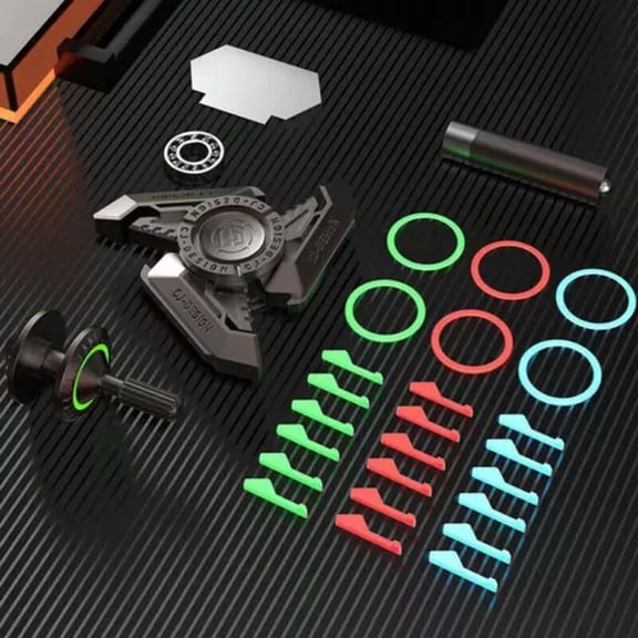 MATROOY Adult Metal Fidget EDC Toys Whirlwind Slash Fidget Spinner ADHD Hand Spinner-Deluxe version
