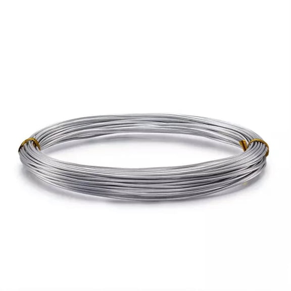 MATROOY Aluminum Wire Beads Jewelry DIY Making Wrap Finding Craft Silver Cord 10m/roll-10x1.0mm