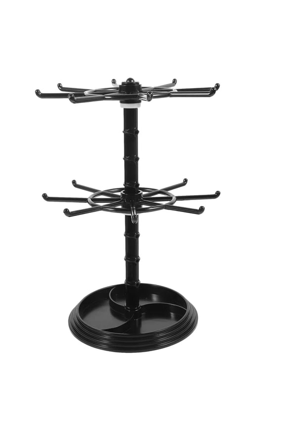 Black Plastic Keychain Hanger Miss Travel Jewelry Tree Stand Retail Display