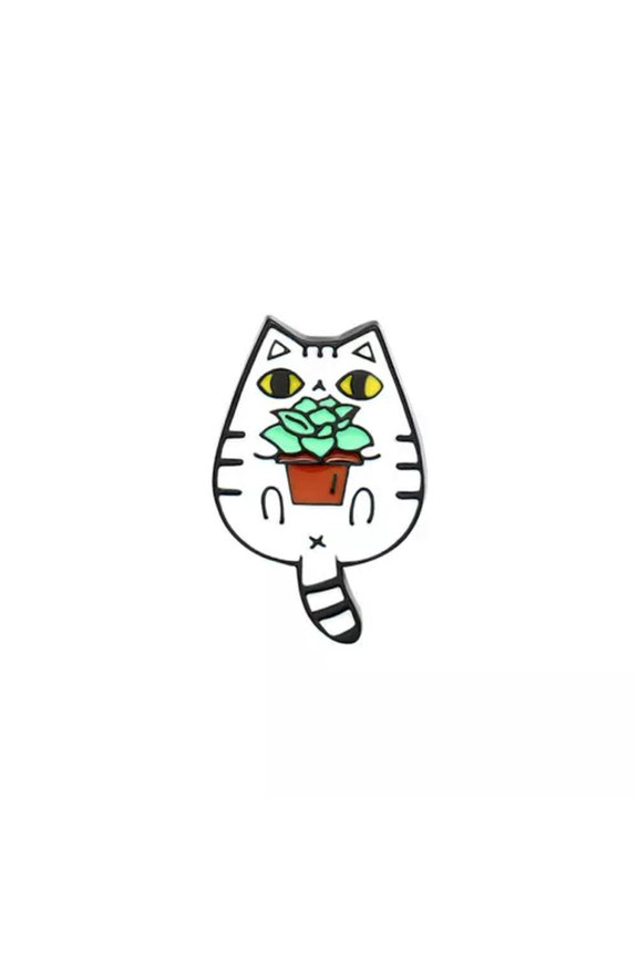 Cartoon Enamel Pins Funny Brooch Lapel Collar Badge Jewelry Gift For FansFriend➳-cat3
