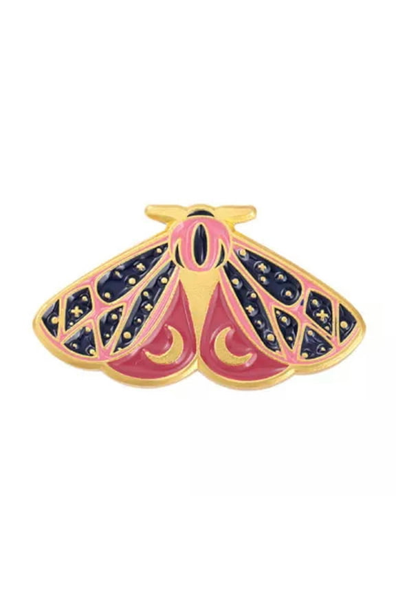 Cartoon Insect Series Enamel Pin Moth Butterfly Brooch Lapel Collars Jewelry ﹌ ➳-A1