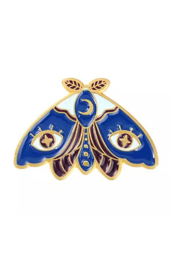 Cartoon Insect Series Enamel Pin Moth Butterfly Brooch Lapel Collars Jewelry ﹌ ➳-A4